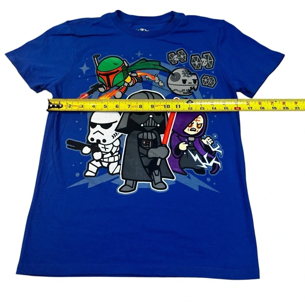 Star Wars Kids Royal Blue Graphic Short Sleeve T-Shirt | Size Youth Large